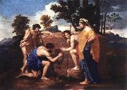POUSSIN, Nicolas Et in Arcadia Ego af oil on canvas